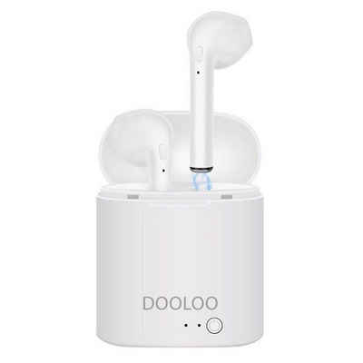 Dooloo »In Ear Earbuds Kopfhöhrer Bluetooth 5.0« Bluetooth-Kopfhörer (Musik Play/Pause, Rufannahme/Auflegen, Bluetooth 5.0, Headset Kabellos Ohrhöhrer wei)