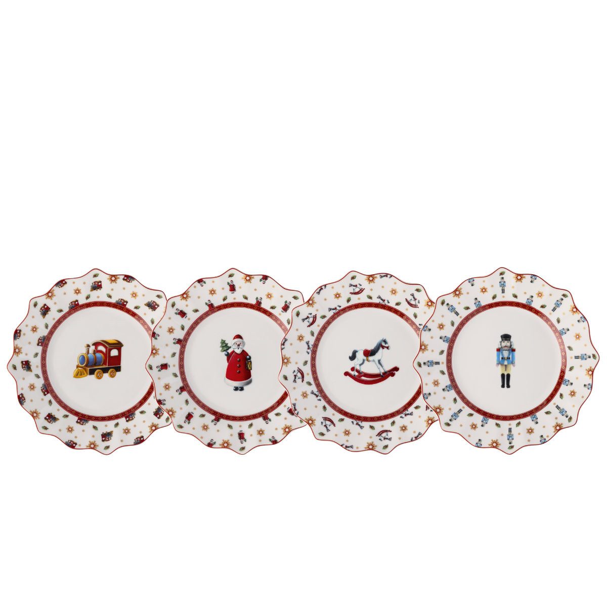 Villeroy & Boch Frühstücksteller Toy's Delight Weihnachtsgeschirr, 4-tlg.