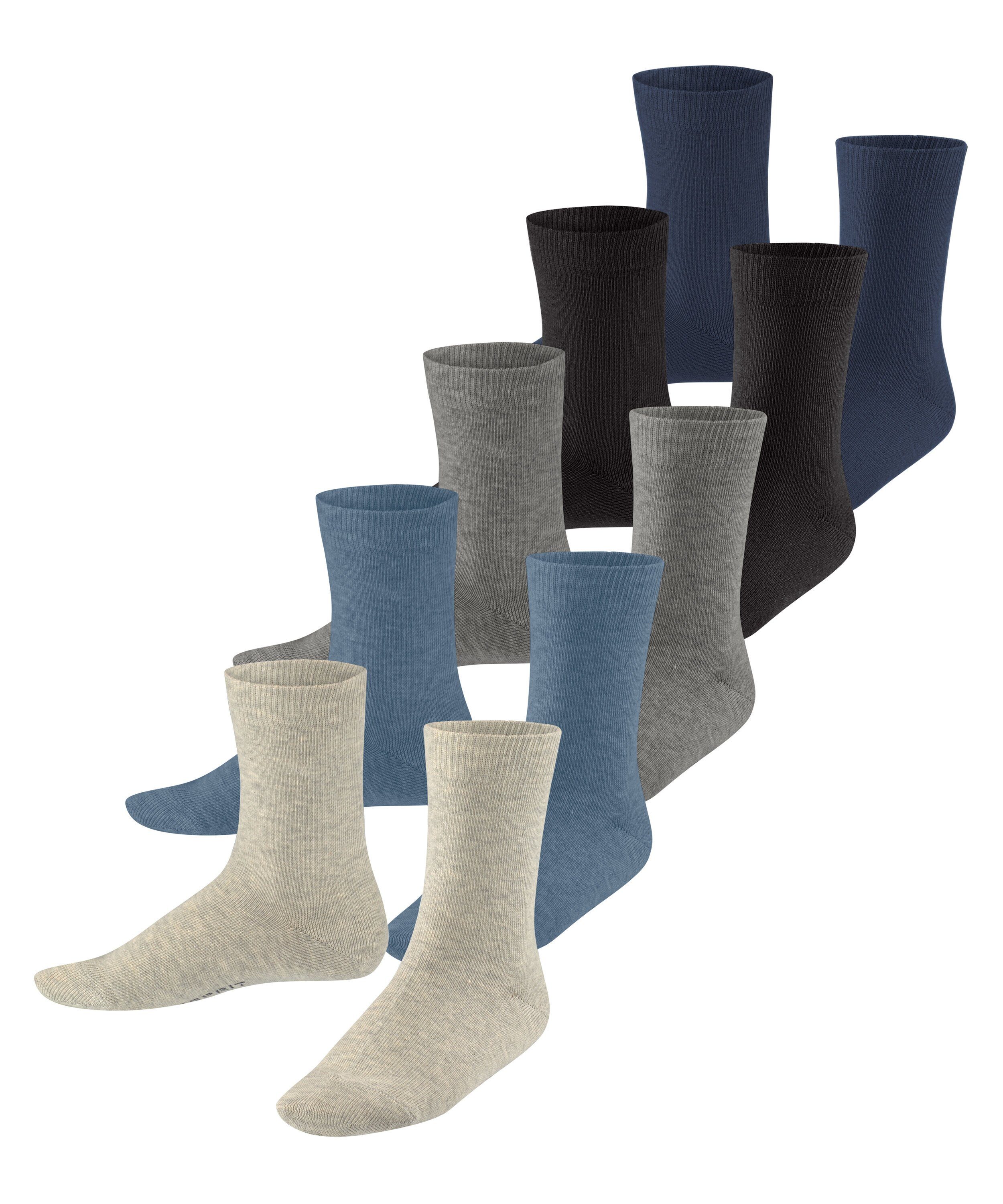 Esprit Socken Solid Mix 5-Pack (5-Paar) aus hautfreundlicher Baumwolle