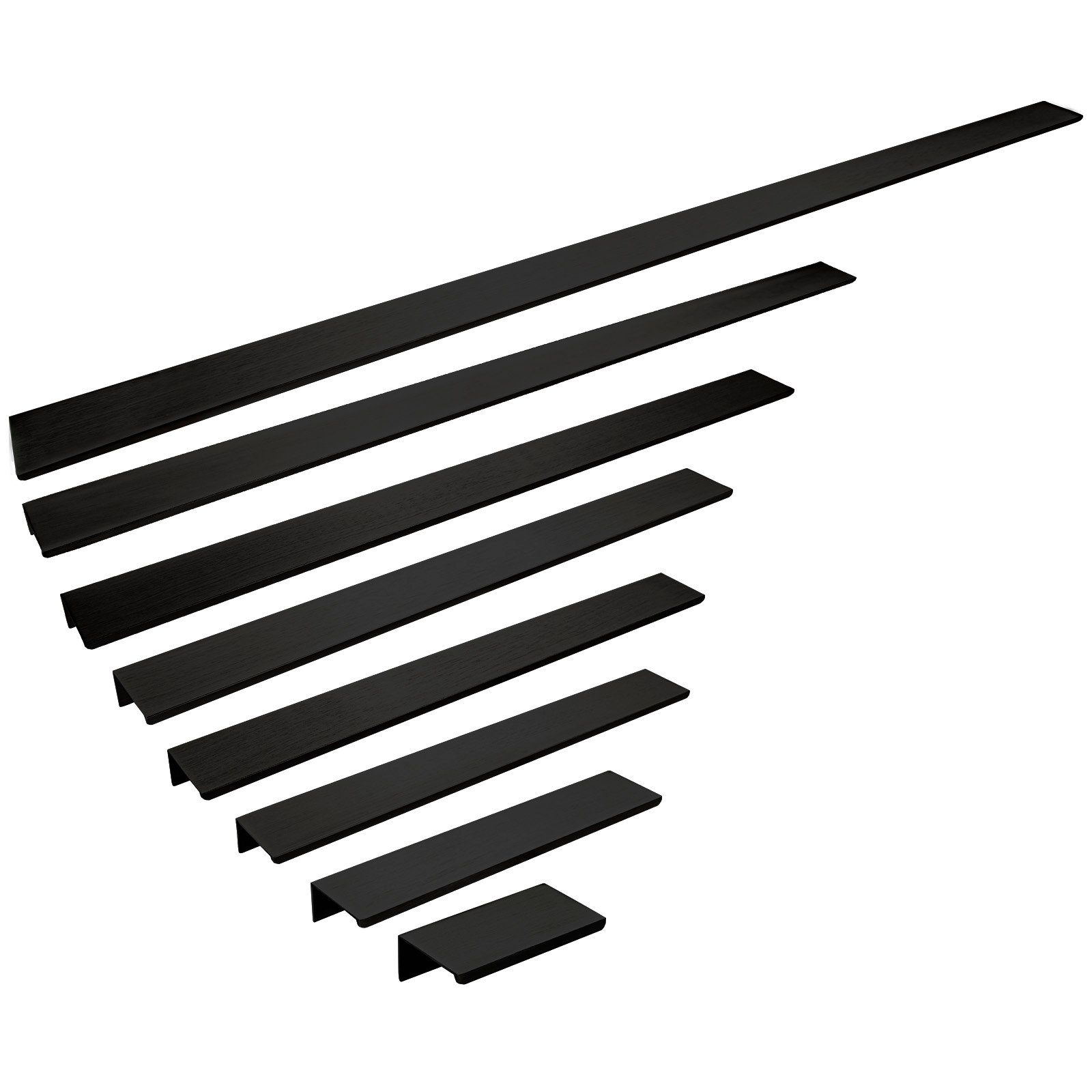 SO-TECH® Мебельgriff SEARL schwarz eloxiert gebürstet, Aluminium (1-St), Длина 70 mm