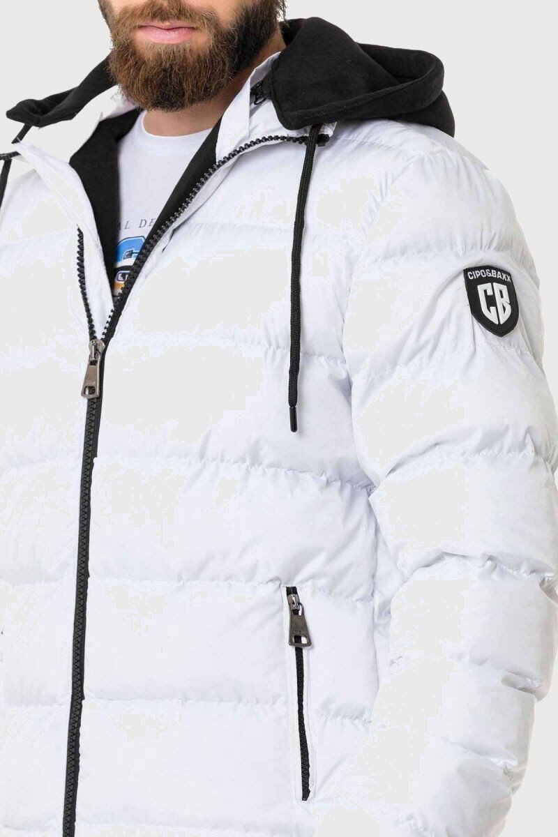 Cipo & Baxx Winterjacke Winterjacke im unifarbenen Look günstig online kaufen
