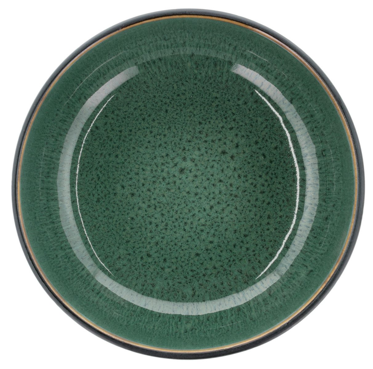 Bitz Schüssel Poke-/Ramenschüssel black/green 18cm, Steinzeug, (Schüsseln & Schalen), Poke-/Ramenschüssel 18 cm Schwarz/Grün Steinzeug