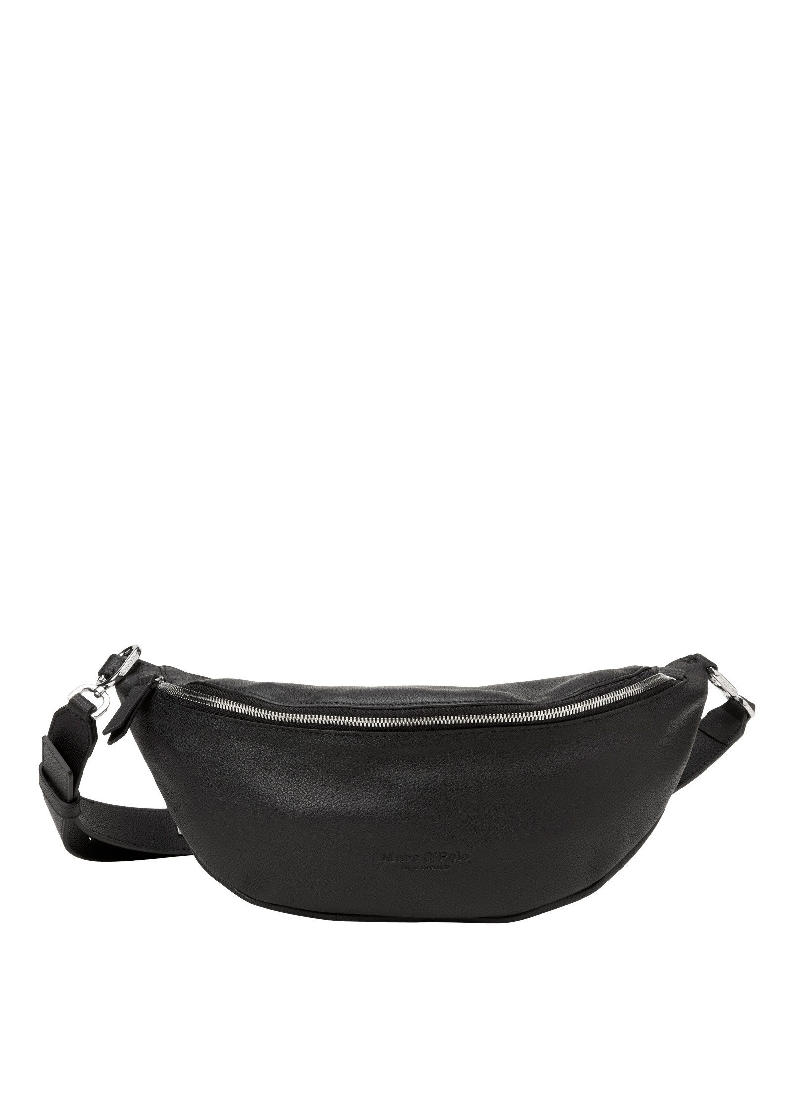 Marc O'Polo Umhängetasche aus genarbtem Rindleder