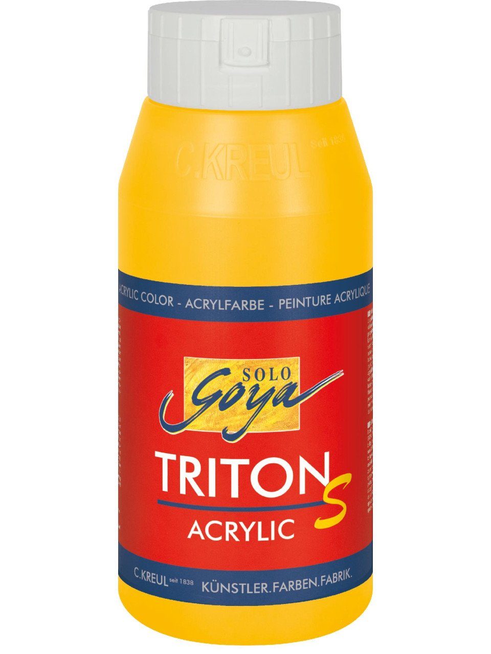 Acrylfarbe Kreul Solo Goya Acrylic Triton S maisgelb 750 ml