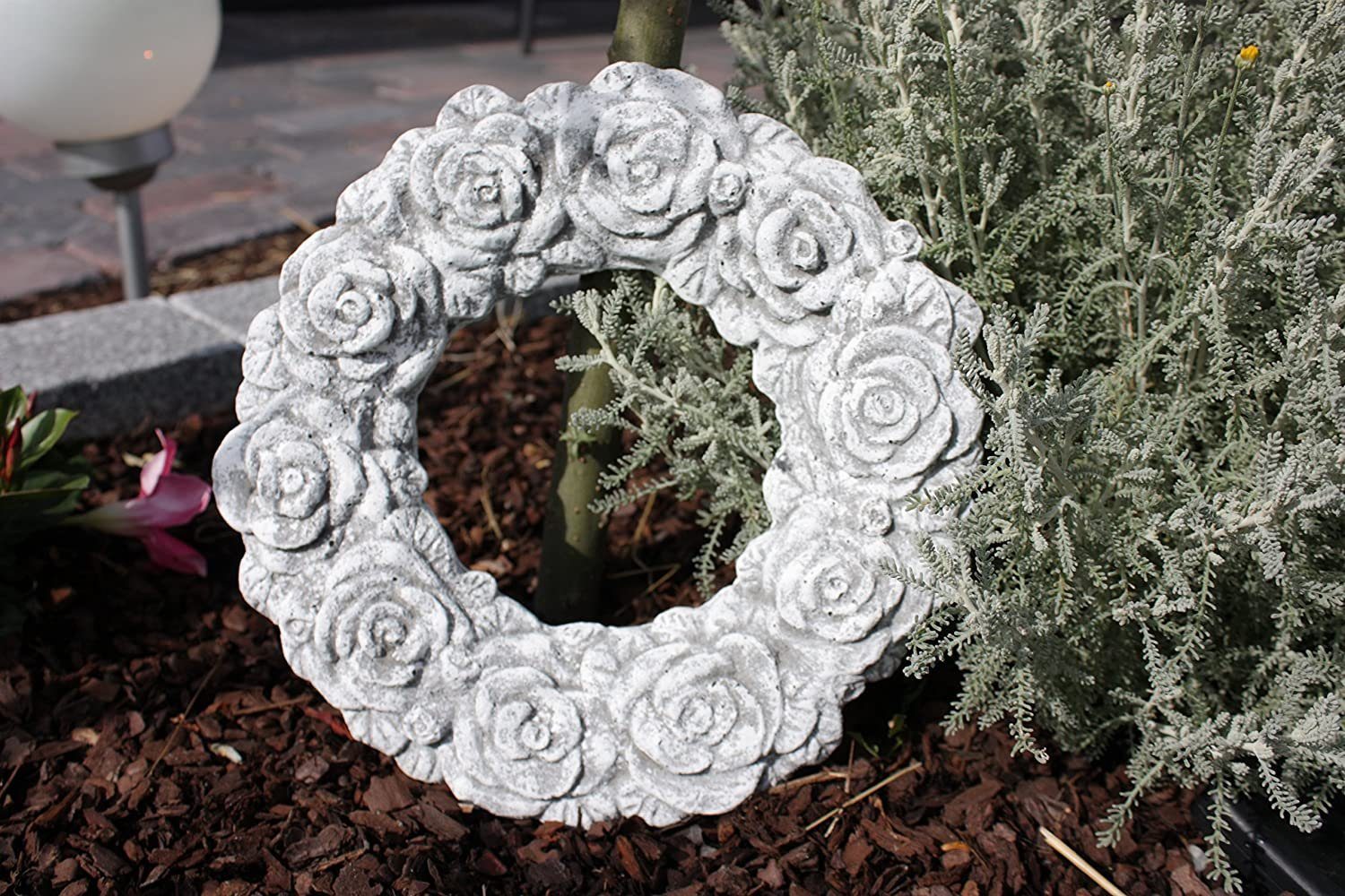 Stone and Style Gartenfigur Blumenkranz Türkranz günstig online kaufen