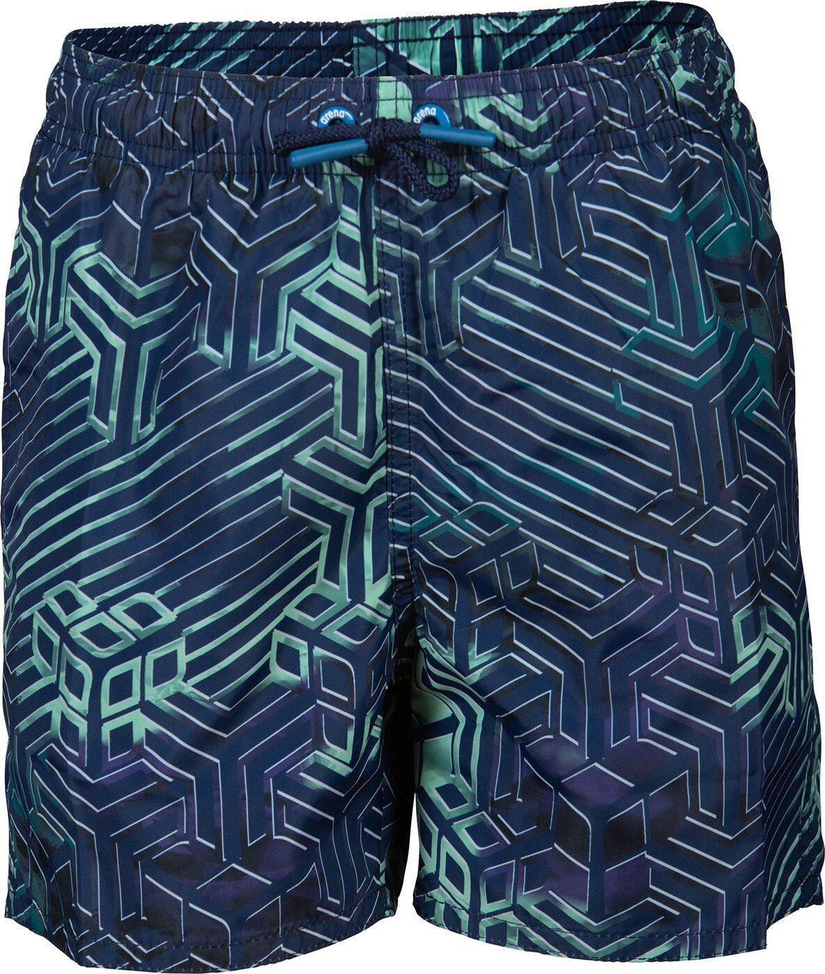 BOXER LAKE GREEN Badeshorts ALLOVER MULTI Arena BOYS BEACH