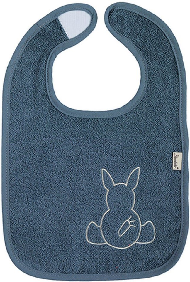 Sterntaler® Lätzchen Doppelpack, Klettlätzchen Emmi, graublau, (Set, 2-St),  GOTS made with organic materials, zertifiziert 1065506