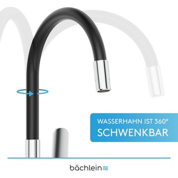 Bächlein Küchenarmatur Serio - Spültischarmatur, Mischbatterie aus Messing Einhebelmischer - Spültischbatterie