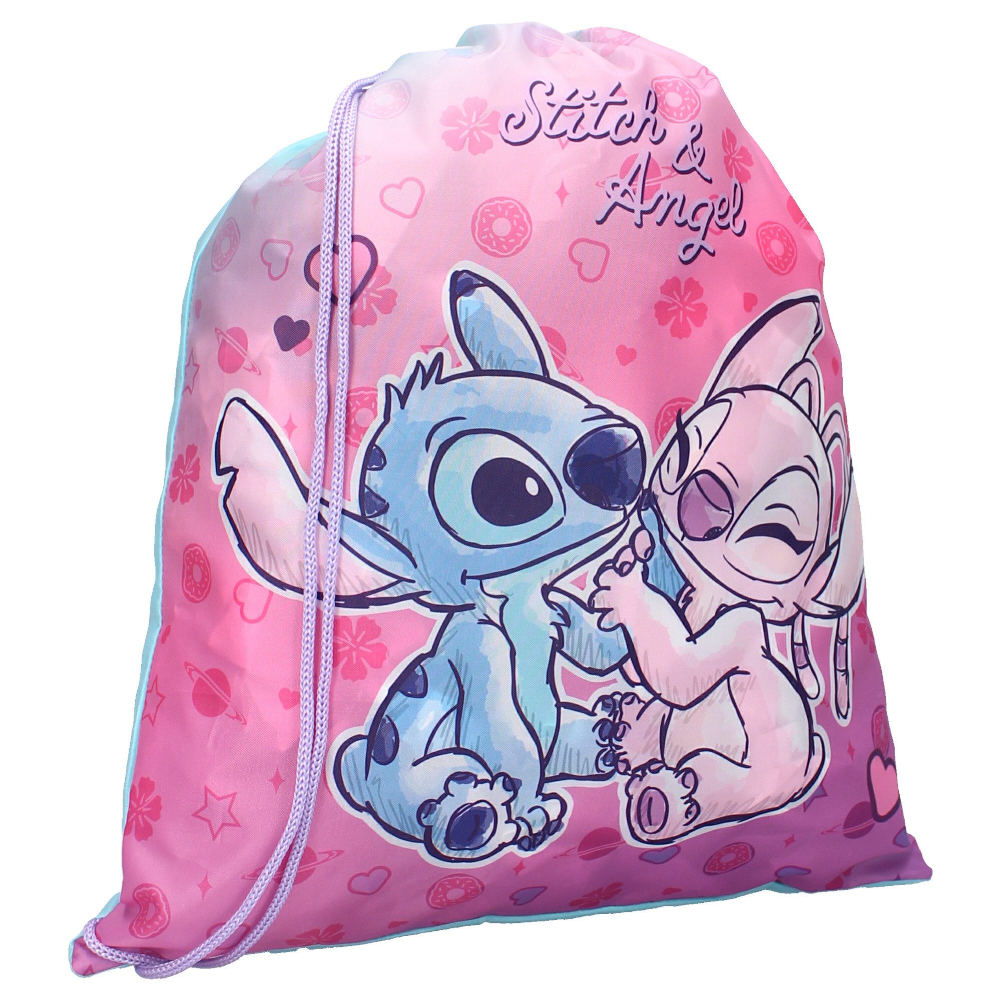 Vadobag Turnbeutel Disney Stitch – Hello Cutie Sporttasche aus Polyester