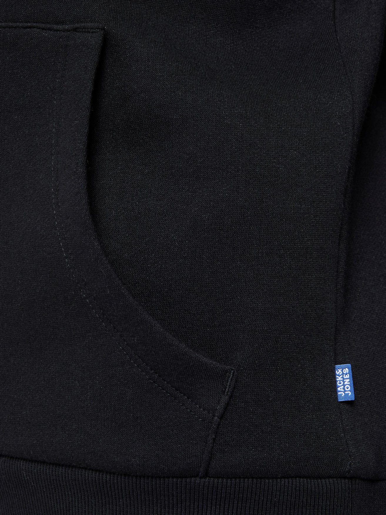 Jack & Hoodie 6502 Pullover in Hoodie Jones Schwarz JJECORP Sweater Kapuzen Logo