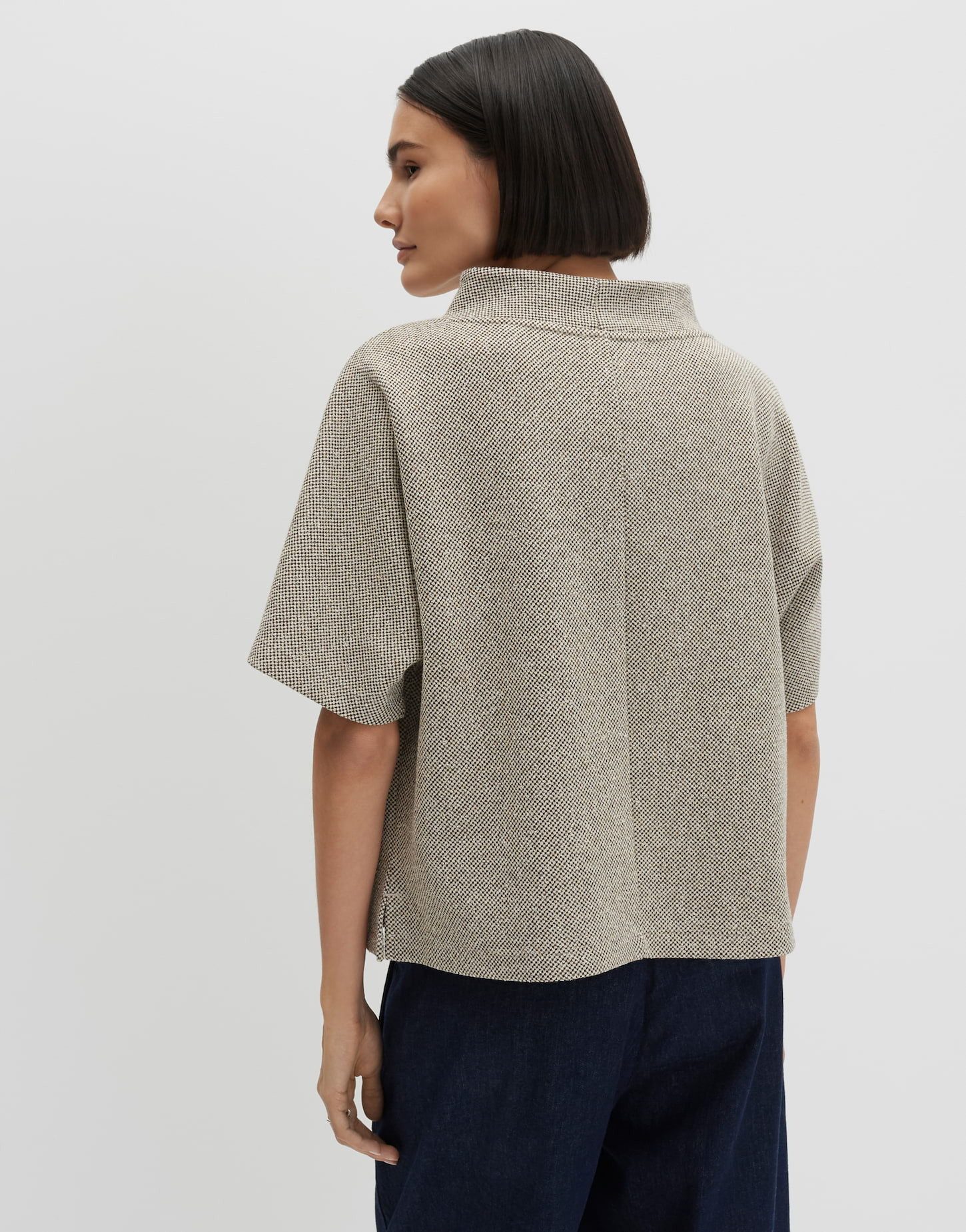 someday Sweatshirt Sweatshirt in Tweed Optik Regular Fit Pflegeleichte Qualität für jeden Tag
