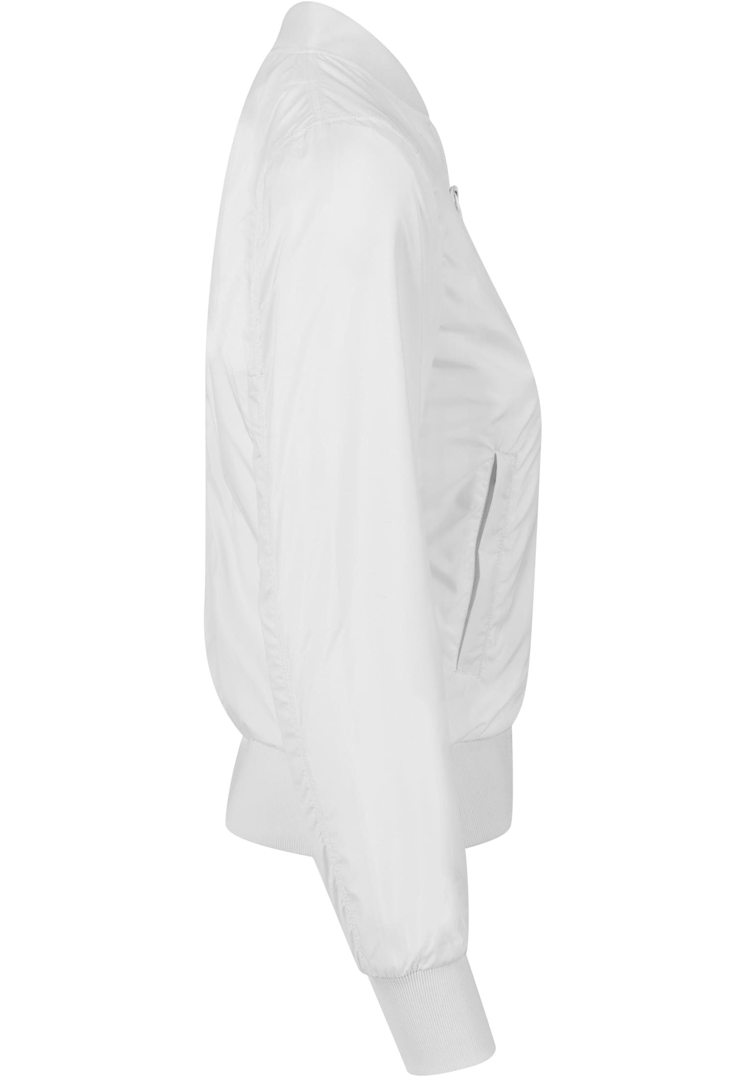 URBAN CLASSICS Outdoorjacke Damen Ladies Jacket white Bomber Light (1-St)