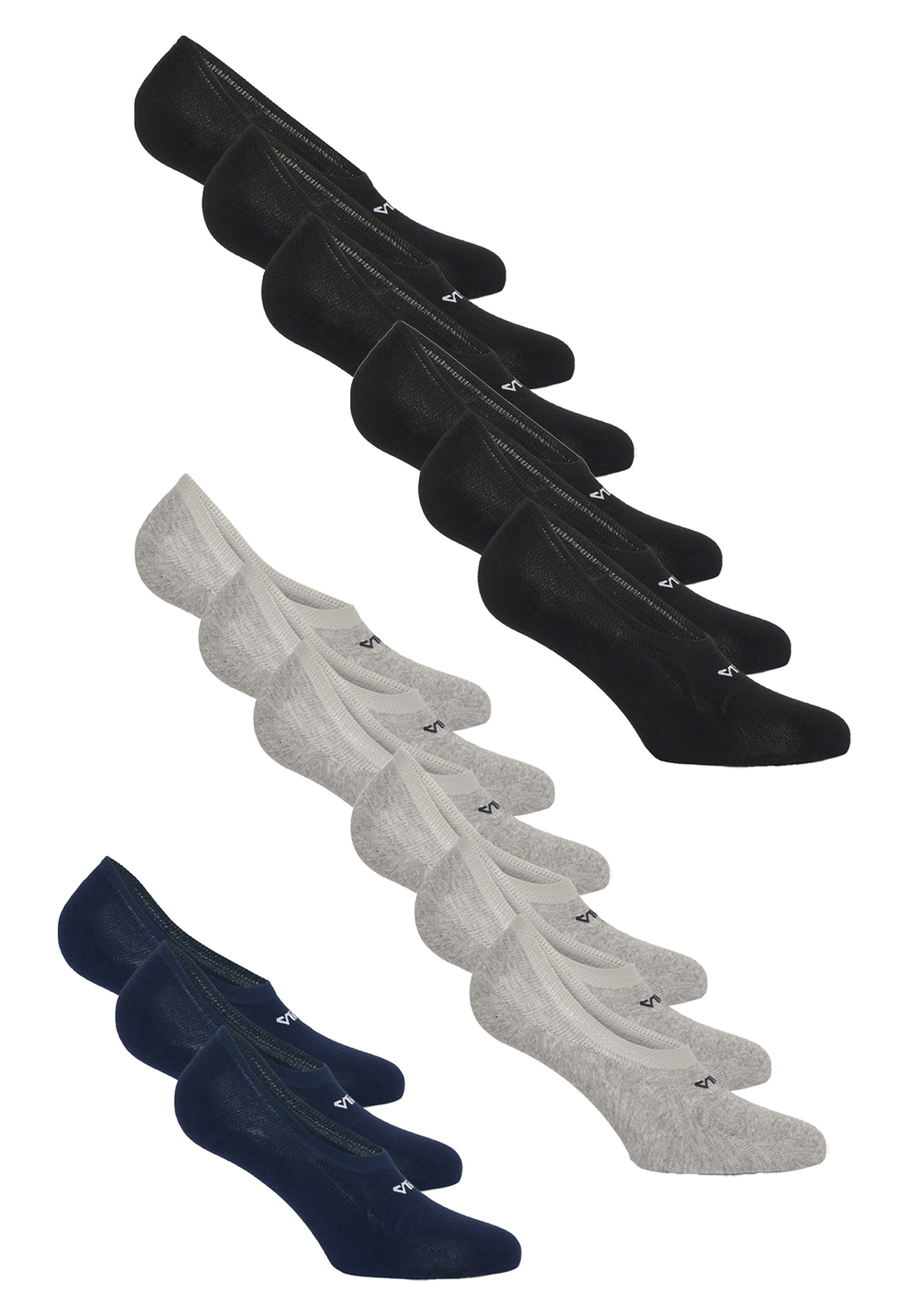 Fila Füßlinge (15-Paar) 15er-Pack mit rutschfester Silikonferse