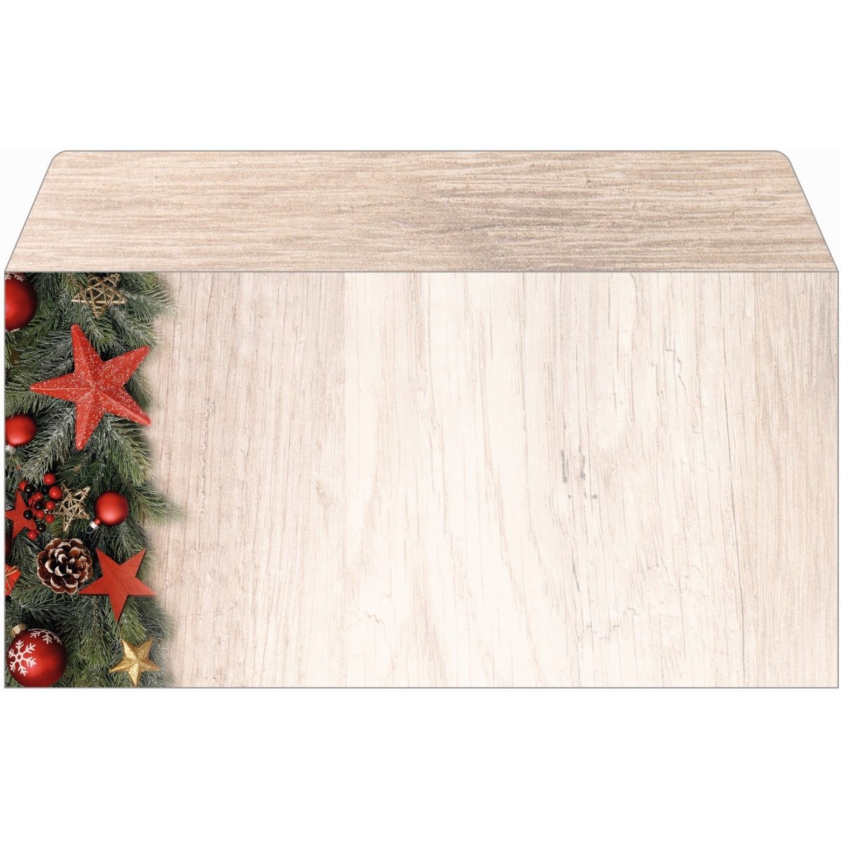 Sigel Briefumschlag Weihnachtsumschlag DIN lang 90g 50 Stück Chalet Style