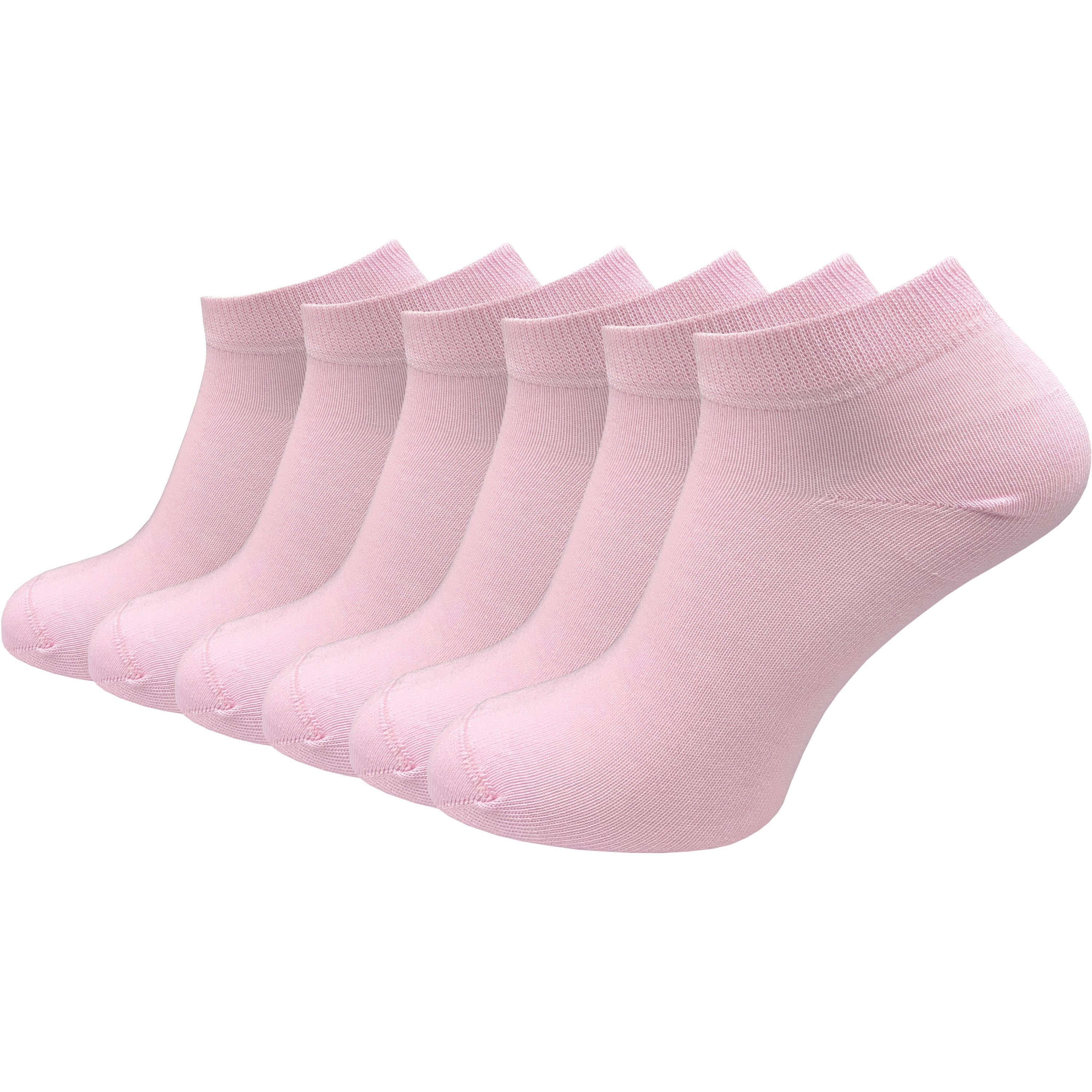 GAWILO Sneakersocken aus 100% Baumwolle für Damen (6-Paar) ohne drückende Naht über den Zehen - atmungsaktiv - absolut blickdicht