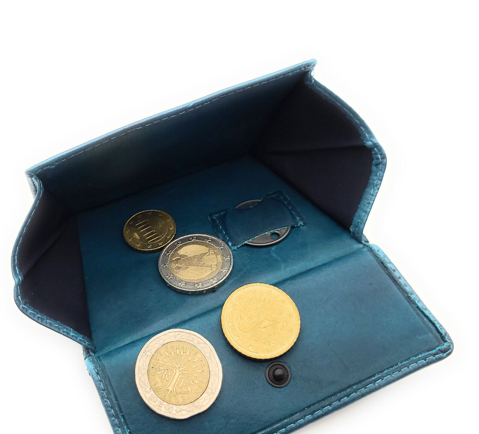 JOCKEY CLUB Mini Geldbörse kleines echt Leder Portemonnaie mit RFID Schutz