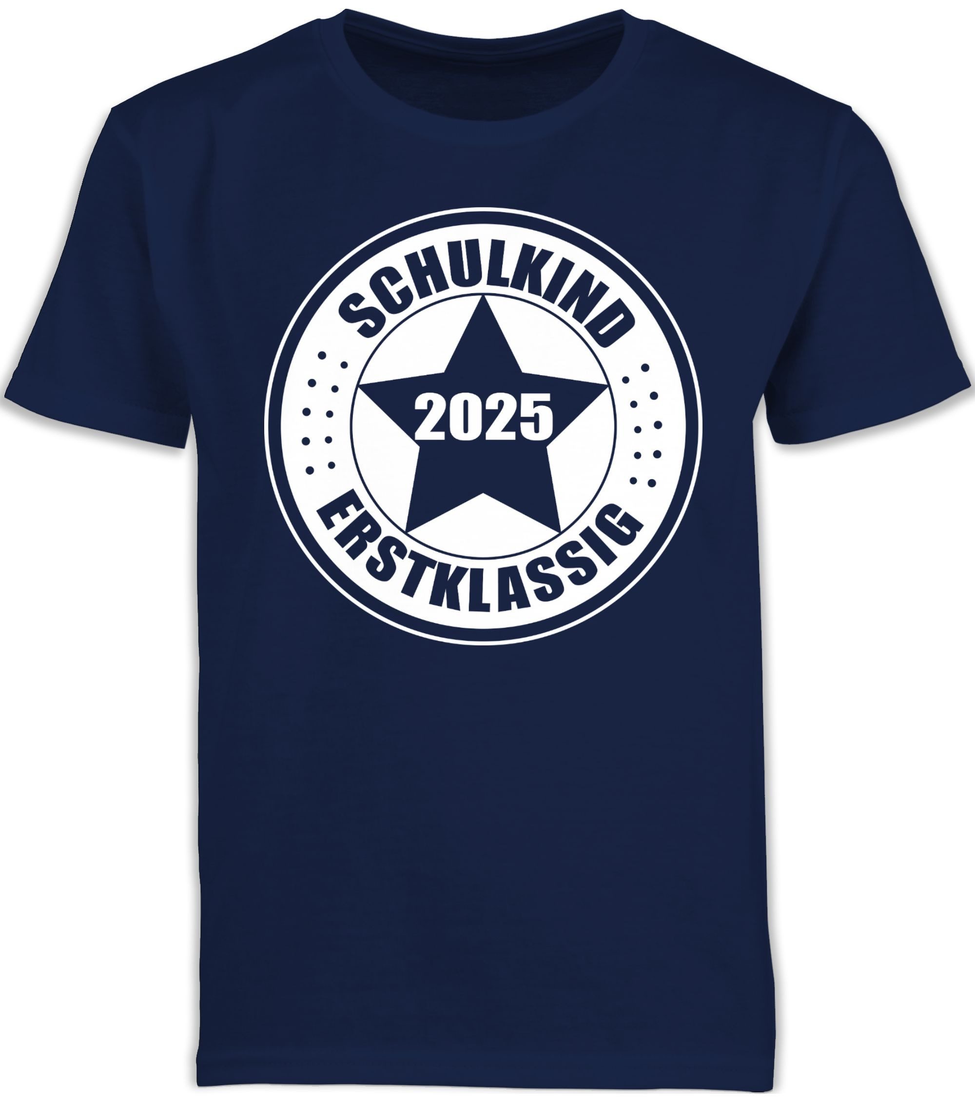 Shirtracer T-Shirt Schulkind 2025 Erstklassig Geschenk Einschulung Geschenke Schulanfang Einschulung Junge Schulanfang Geschenke