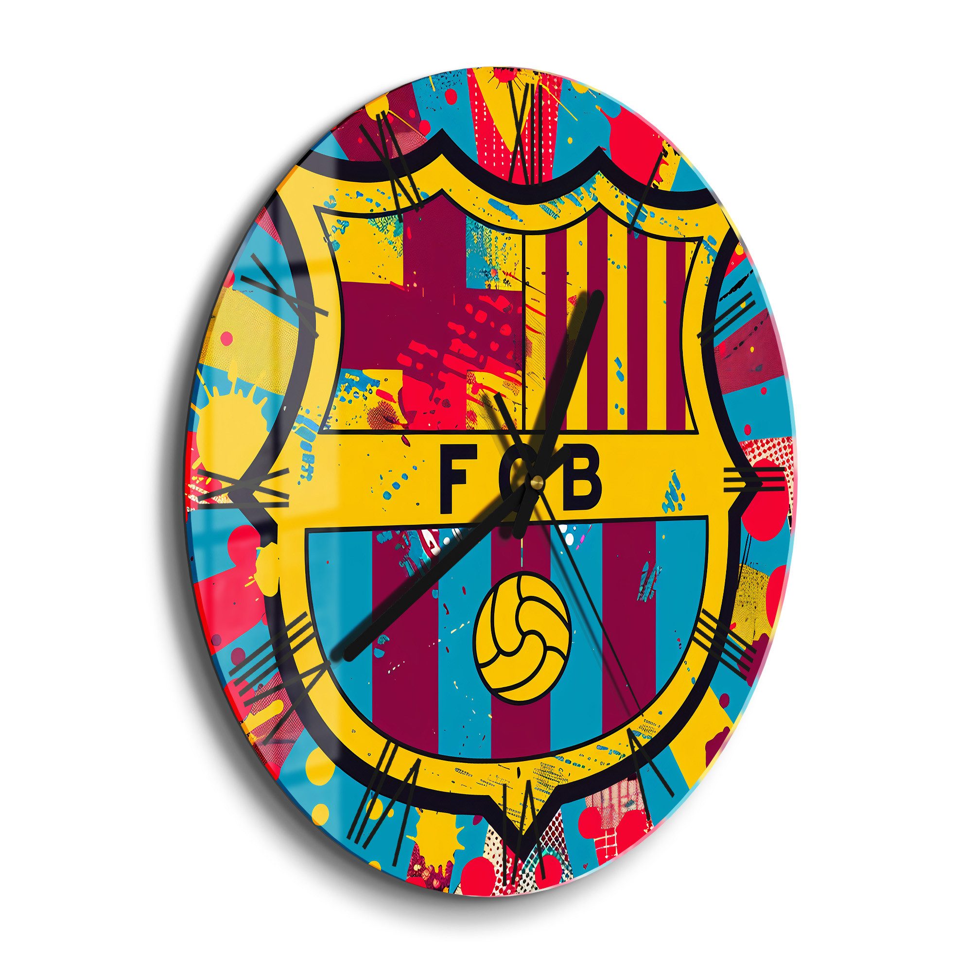 DEQORI Wanduhr 'Wappen FC Barcelona' (Glas günstig online kaufen