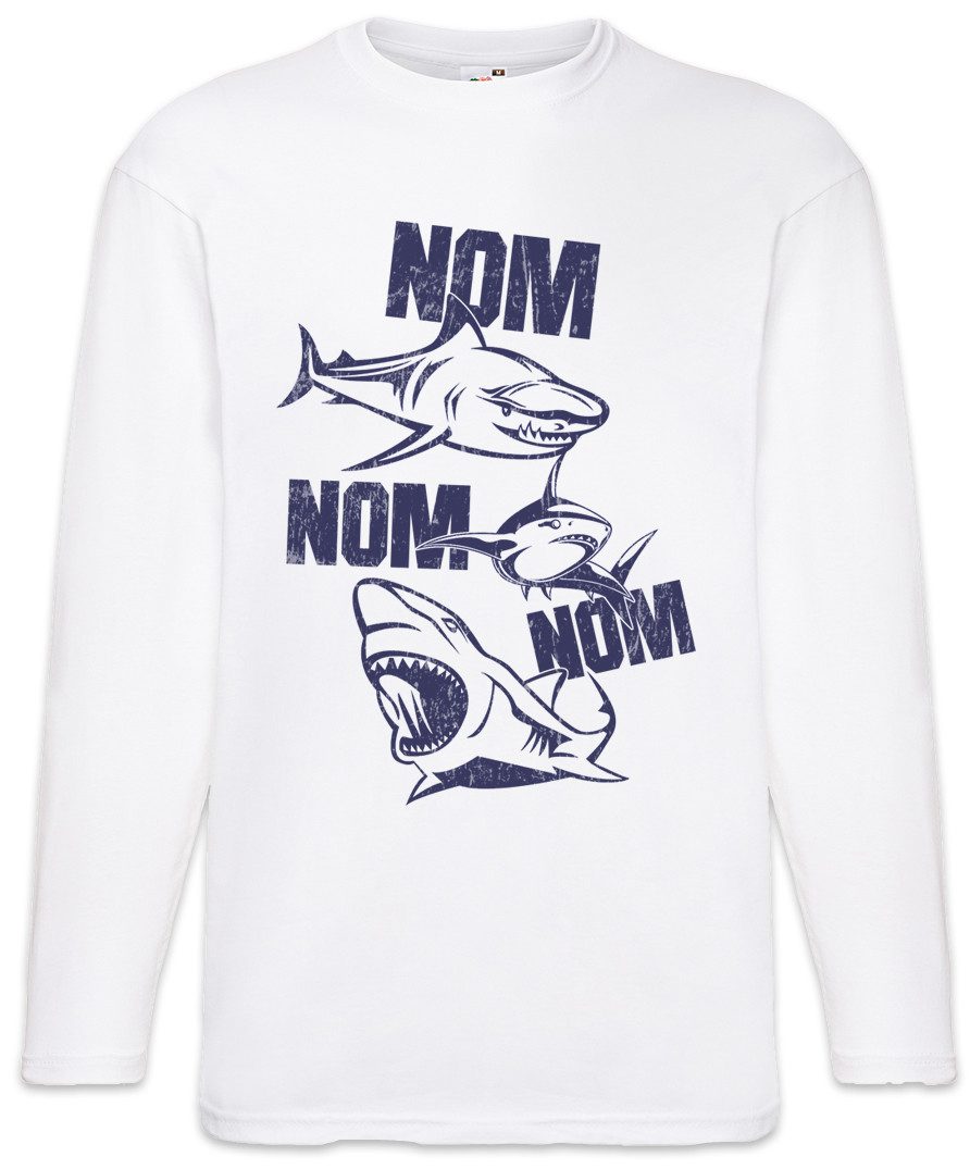 Langarmshirt Sharks Nom Langarm T-Shirt Hai Shark Jaws Haifisch Nom Taucher Hunger