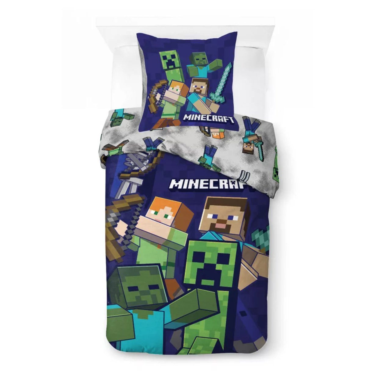 Minecraft Kinderbettwäsche Minecraft Realms Bettwäsche 140×200cm, 70×90 cm