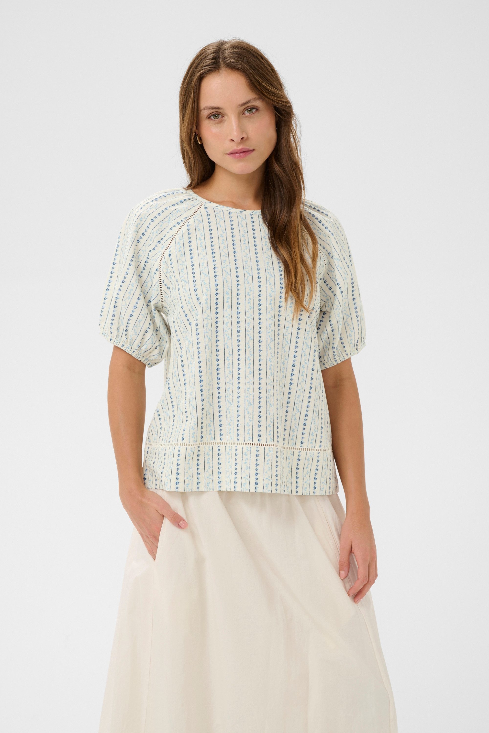 Saint Tropez Kurzarmbluse Kurzarm-Bluse RajaSZ