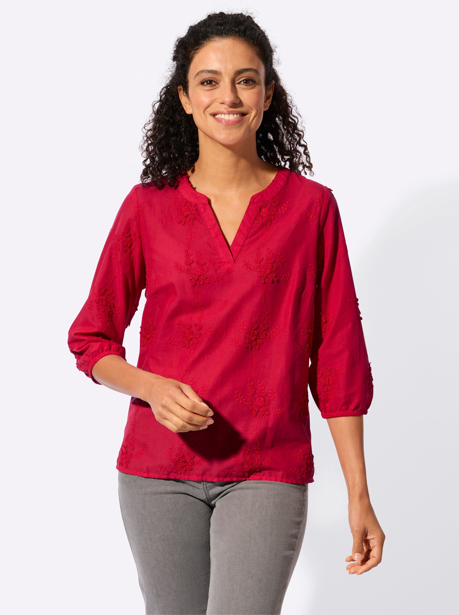 Witt Klassische Bluse Schlupfbluse 3/4-Arm