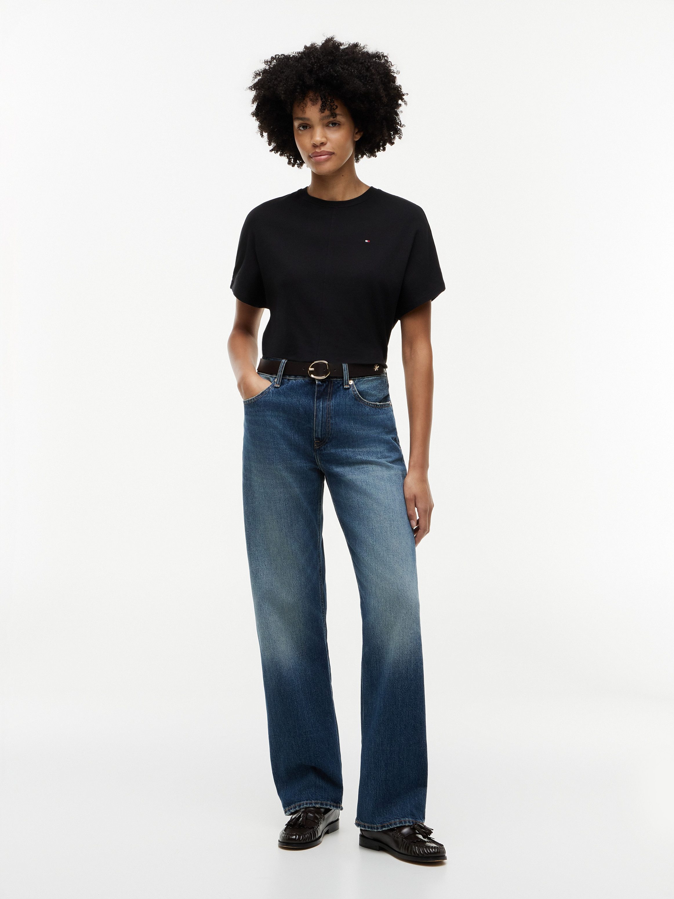 Tommy Hilfiger 3/4-Arm-Shirt CODY REG BATWING C-NK SS TEE Baumwolle, 3/4 Ärmel – Bild 4 von 5