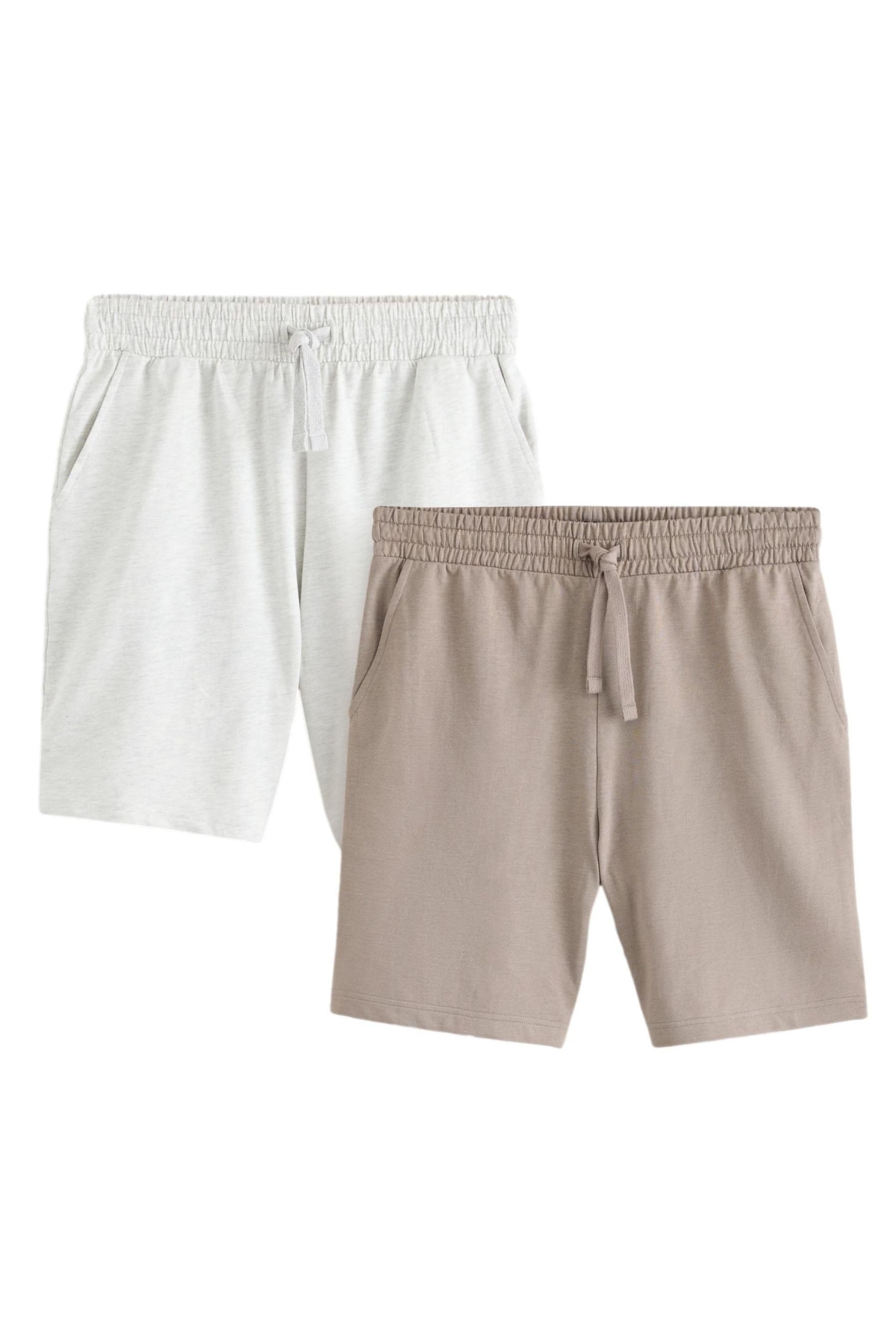 Relaxshorts Weiche Loopback-Joggingshorts, 2er-Pack