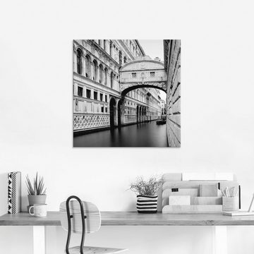 Artland Glasbild Seufzerbrücke, Italien (1 St), in verschiedenen Größen