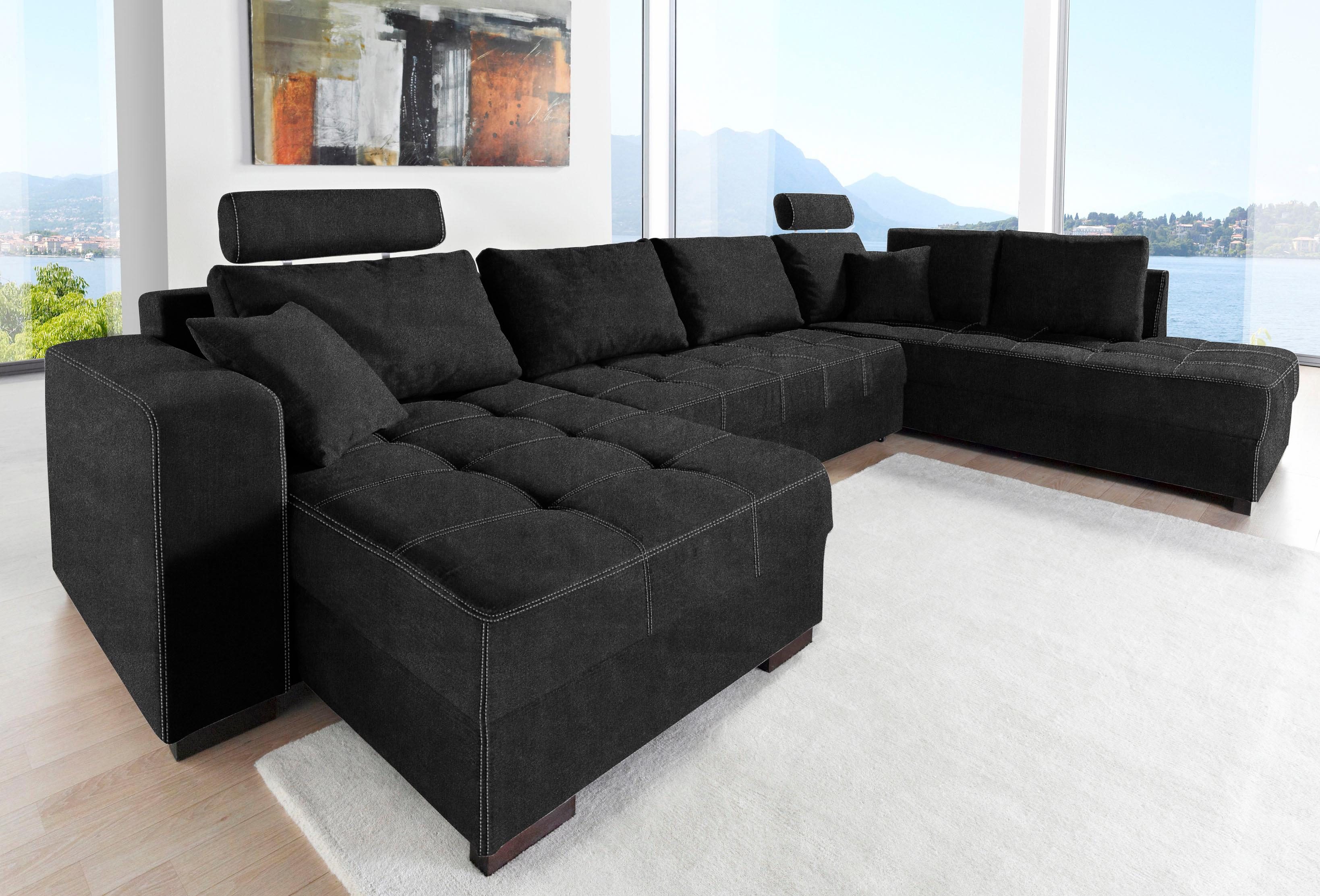 wohnlandschaft schwarz