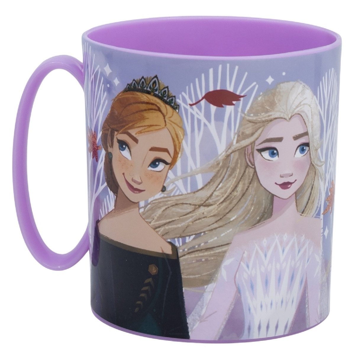 Disney Frozen Кружки - Mikrowellengeeigneter Kunststoffbecher 390 ml – für Kinder, Perfekt für Kinderhände. Ideal für den täglichen Gebrauch.
