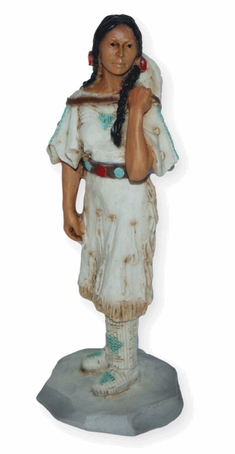 Castagna Dekofigur Native American Figur Sacajawea Vogelfrau H 14,5 cm Castagna