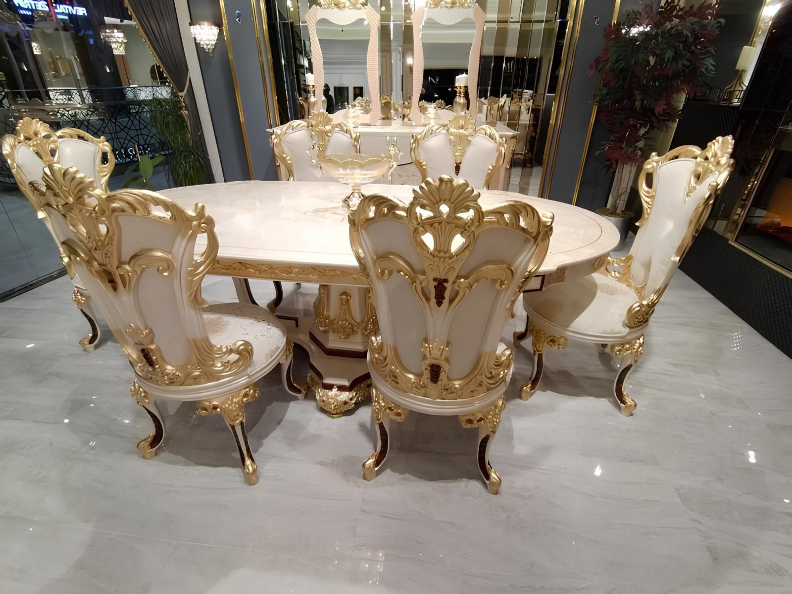 Xlmoebel Esstisch Holztisch Gruppe für Esszimmer und Wohnzimmer im modernen Design (Holztisch Gruppe), Made in Europa