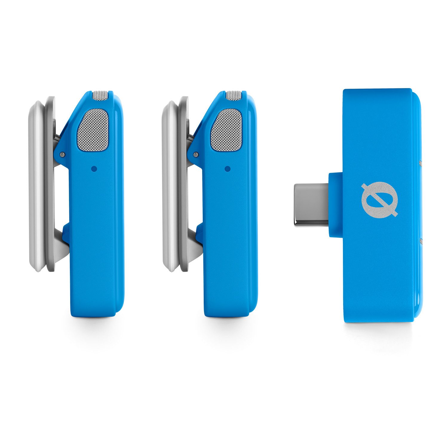 RØDE Rode Wireless Micro Drahtloses Mikrofon-System USB-C Blau mit Netzteil Digitales Aufnahmegerät (Vorteils-Set mit Netzteil)