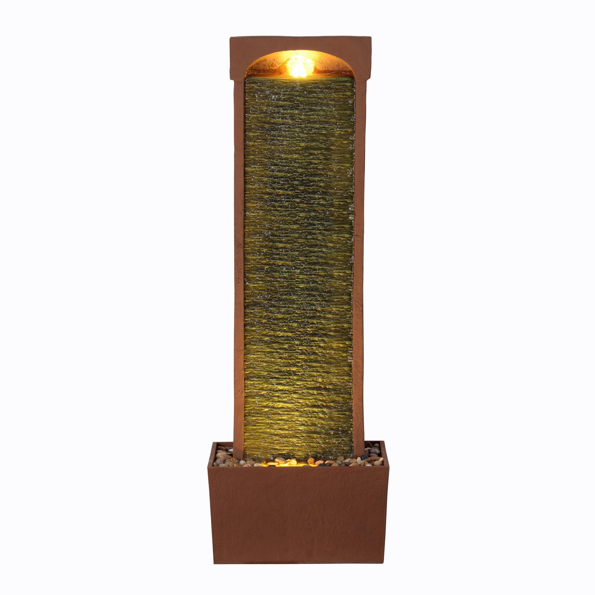 Teamson Home Gartenbrunnen mit LED rot 97 cm