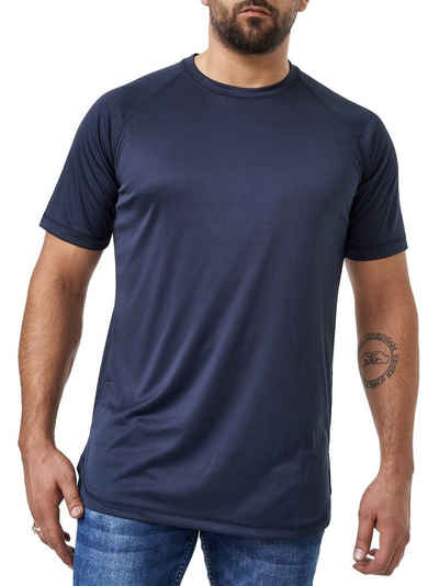 Elara T-Shirt Elara Herren Fitness T-Shirt Rundhalsschitt Dry-Fit (1-tlg)