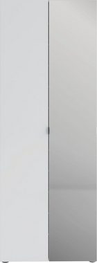 möbelando Schuhschrank SPAZIO (BxHxT: 73,4x200x18,6 cm) in weiß mit 2 Türen und 12 Fächern