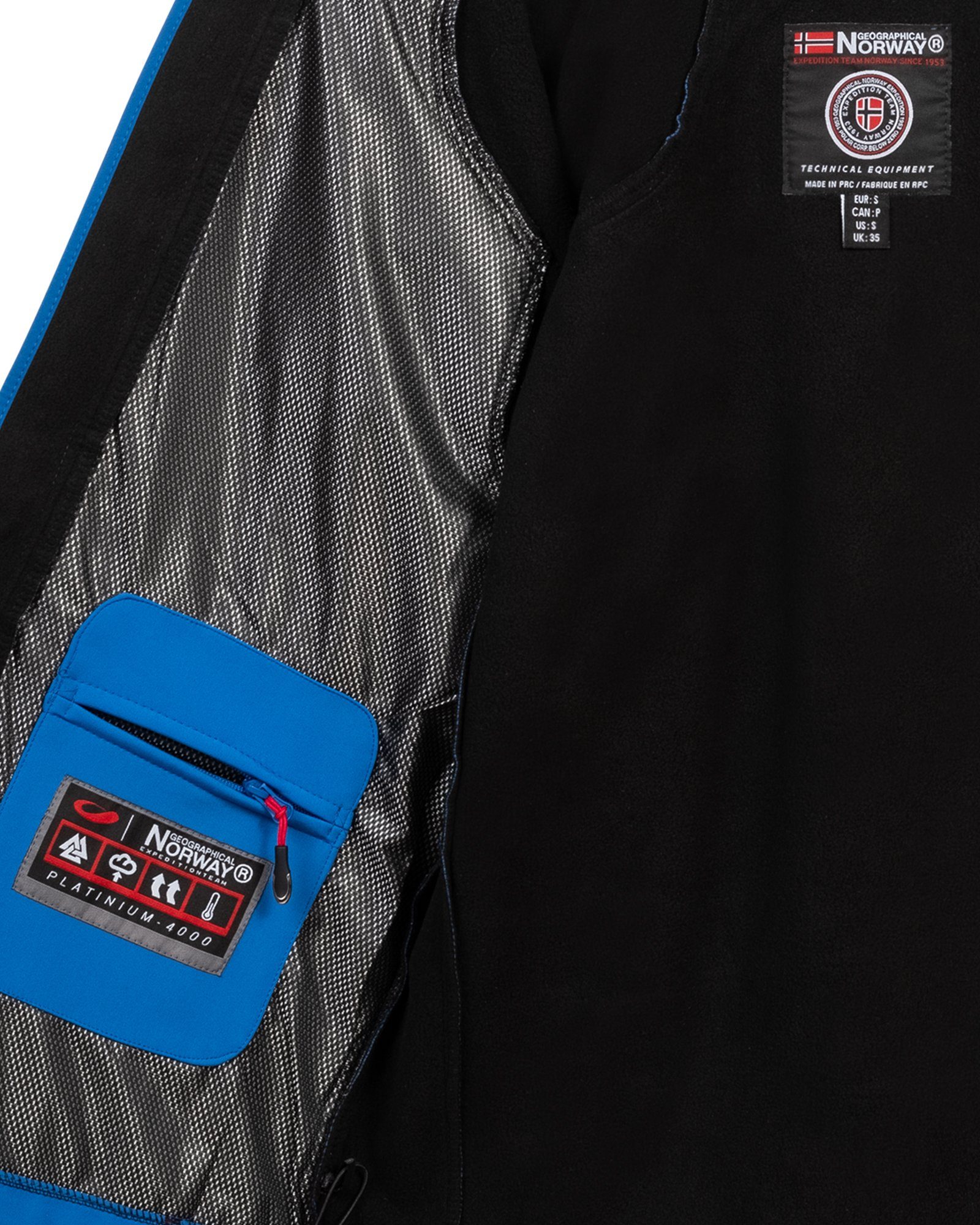 Geographical Norway Softshelljacke Herren Übergangsjacke Jacke Softshell Jacke Regen Outdoor Übergangs
