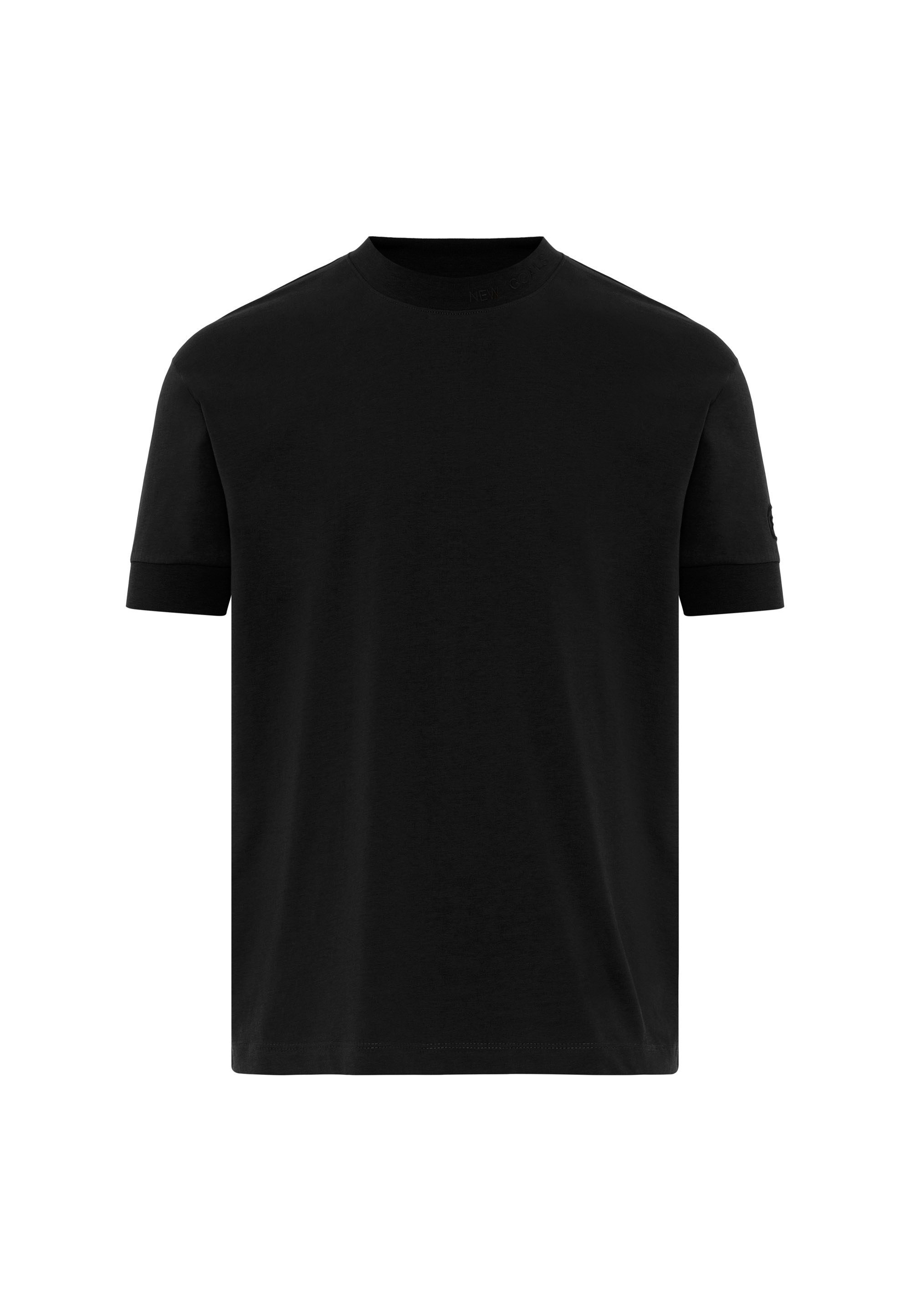 Widnes schwarz Logo-Bestickung T-Shirt RedBridge mit