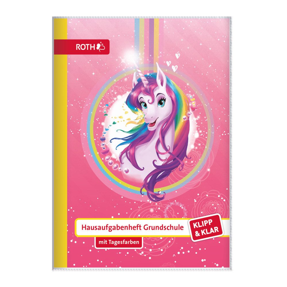 Roth Schulheft Roth Hausaufgabenheft Grundschule Einhorn DIN A5