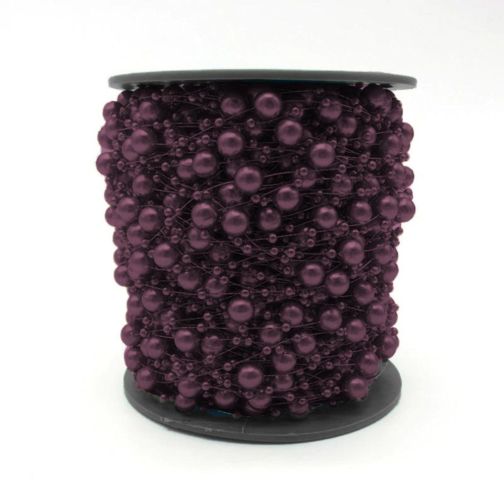 Kopper-24 Ремесленные бусы 5 Бисерgirlanden, ca. 120 cm länge, 8 mm Бисер, Rot Burgunder