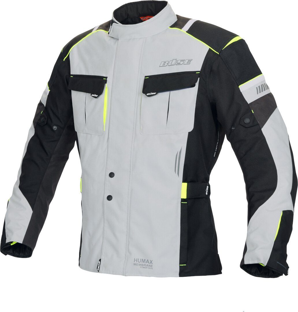 Büse Motorradjacke Breno Pro Motorrad Textiljacke Black/Light Grey | Jacken