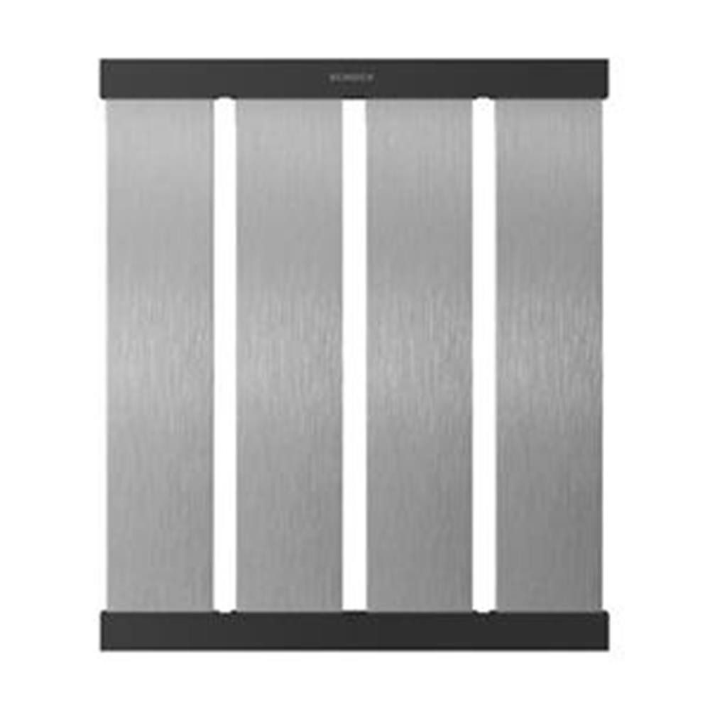 Schock Einbauspüle Design-Abtropfgitter in Brushed Stainless Steel Look, Tiefe 392 mm