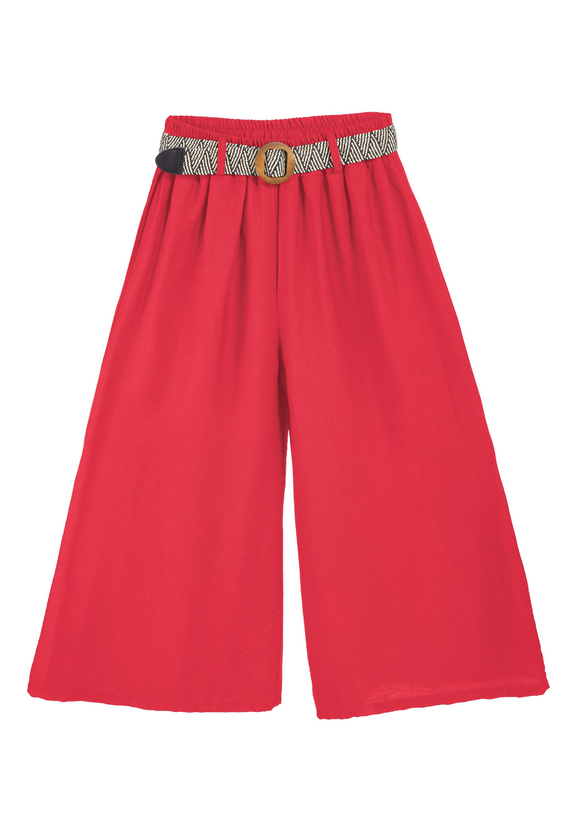 PEKIVESSA 7/8-Hose Culotte mit elastischem Gürtel günstig online kaufen