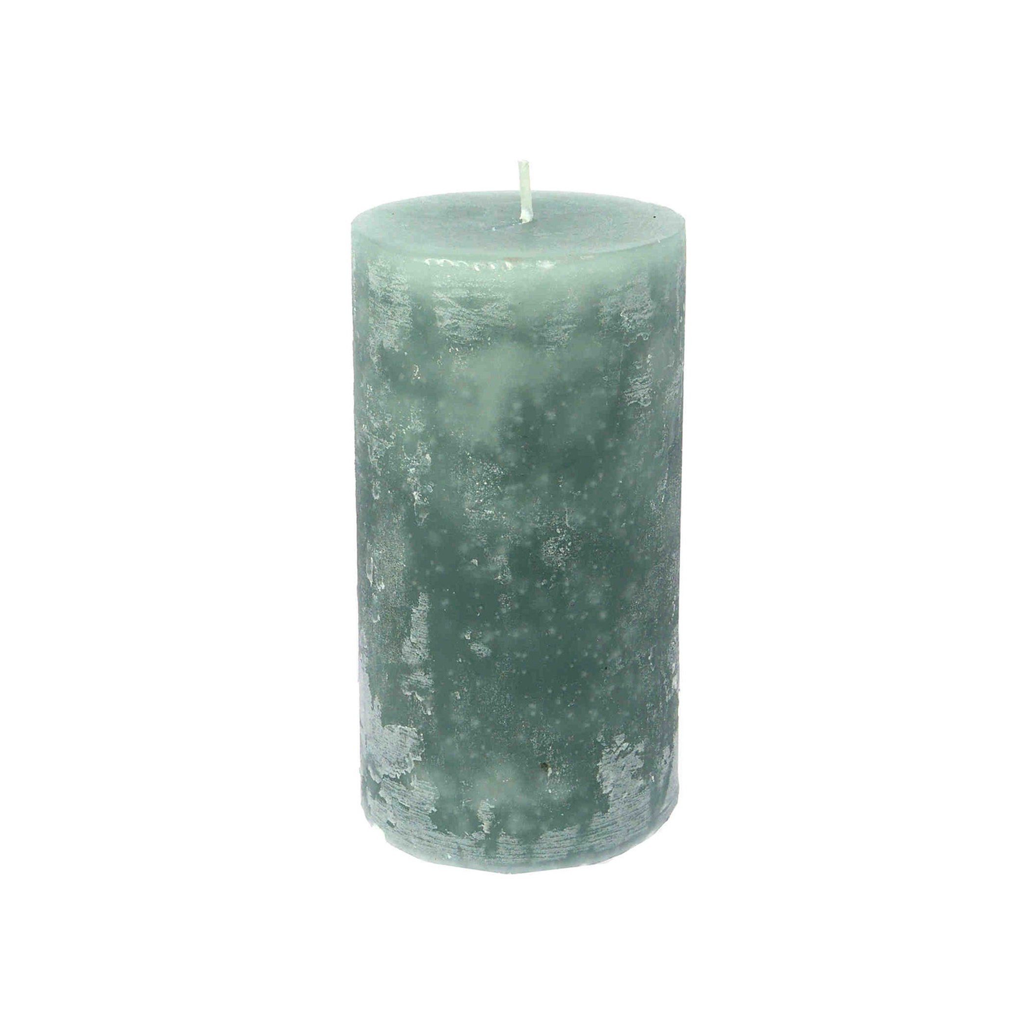 B&S Stumpenkerze Kerze durchgefärbt leinen 10 x Ø 6 cm (1-tlg)