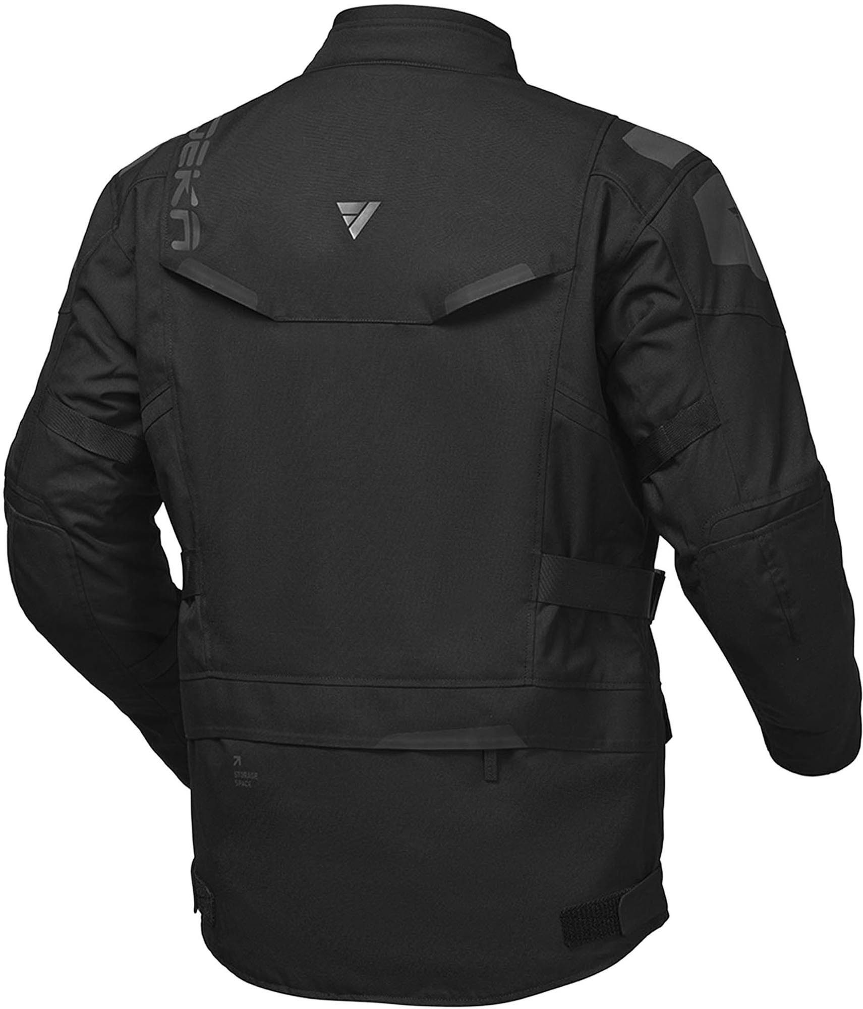 Modeka Motorradjacke Striker III Motorrad-Textiljacke Airbag vorbereitet,Verbindungsreißverschluss,Ellenbogenprotektore
