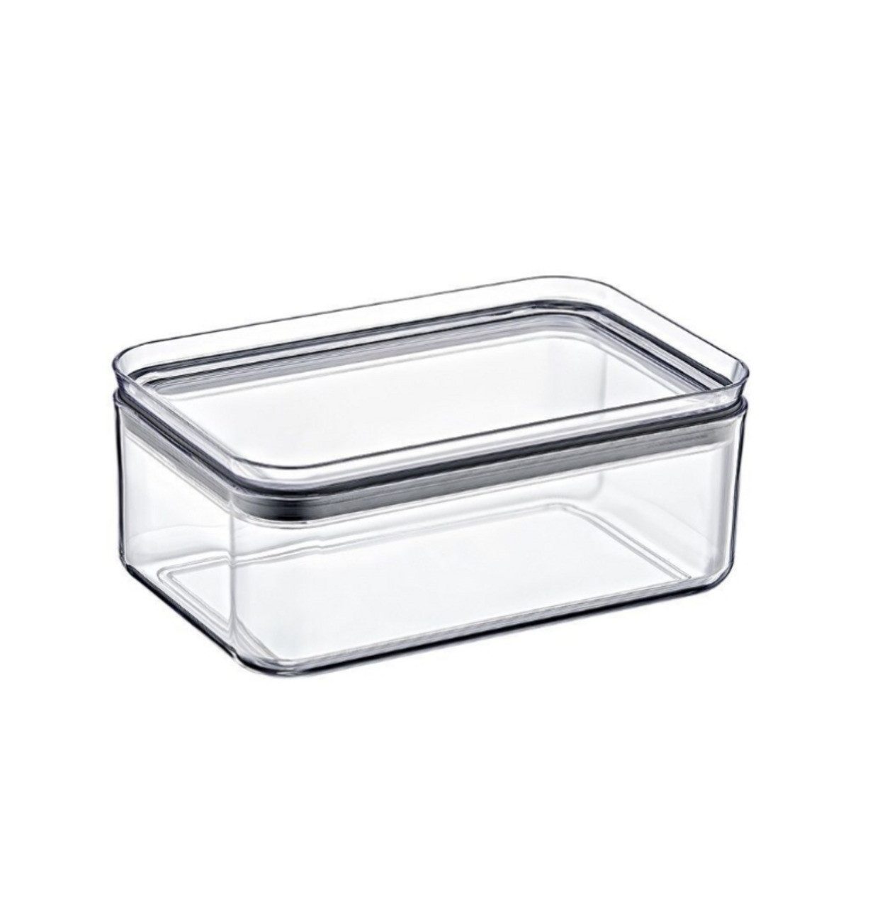 EBUY Aufbewahrungsbox Transparenter rechteckiger Vorratsbehälter für Lebensmittel (1 St)