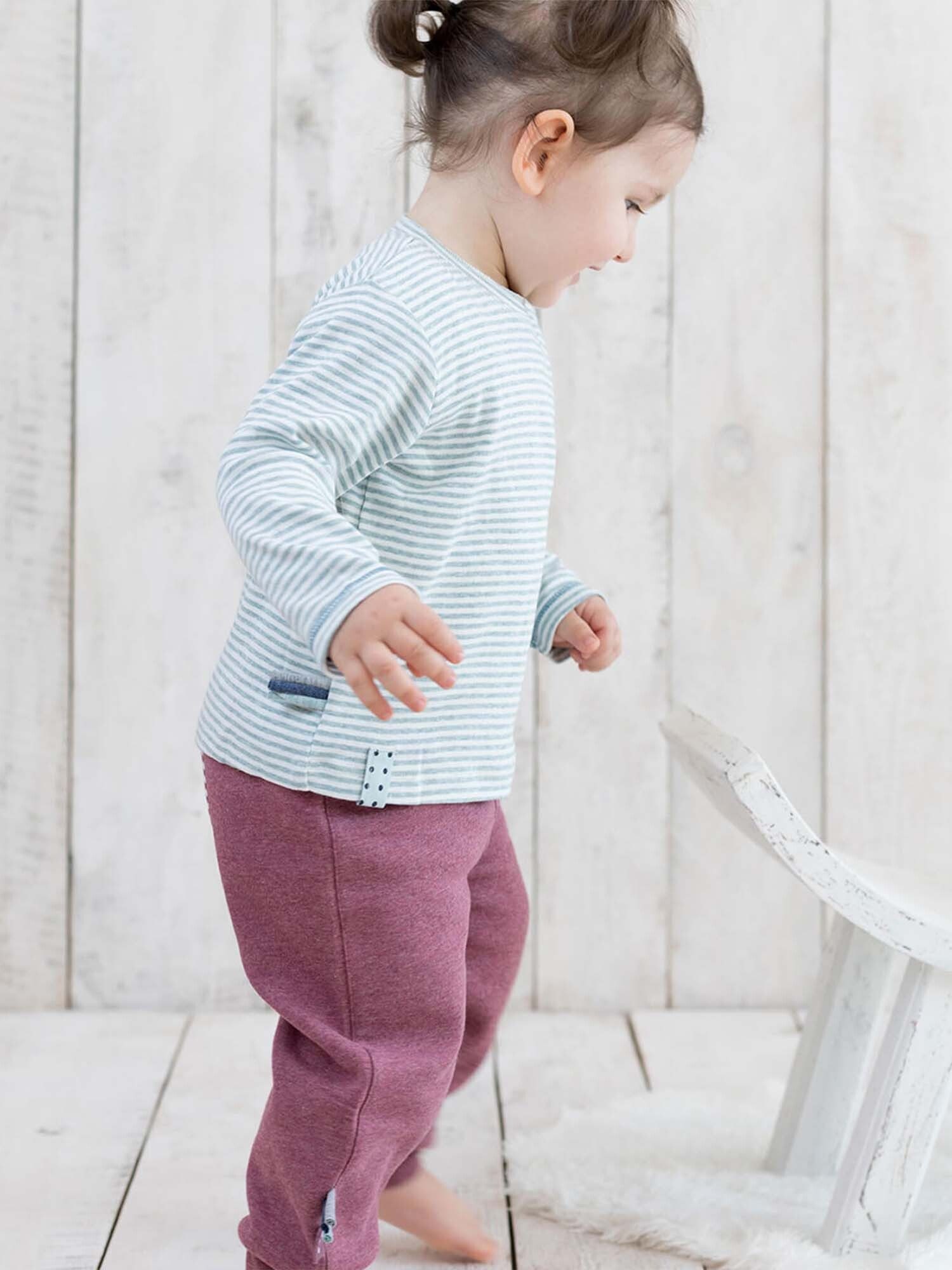 Langarmshirt Baby Langarm-Shirt aus Bio-Baumwolle, gestreift