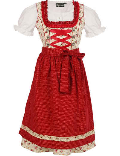 Maddox Dirndl Kinderdirndl 'Zermatt' 3-tlg., Streublümchen Crem