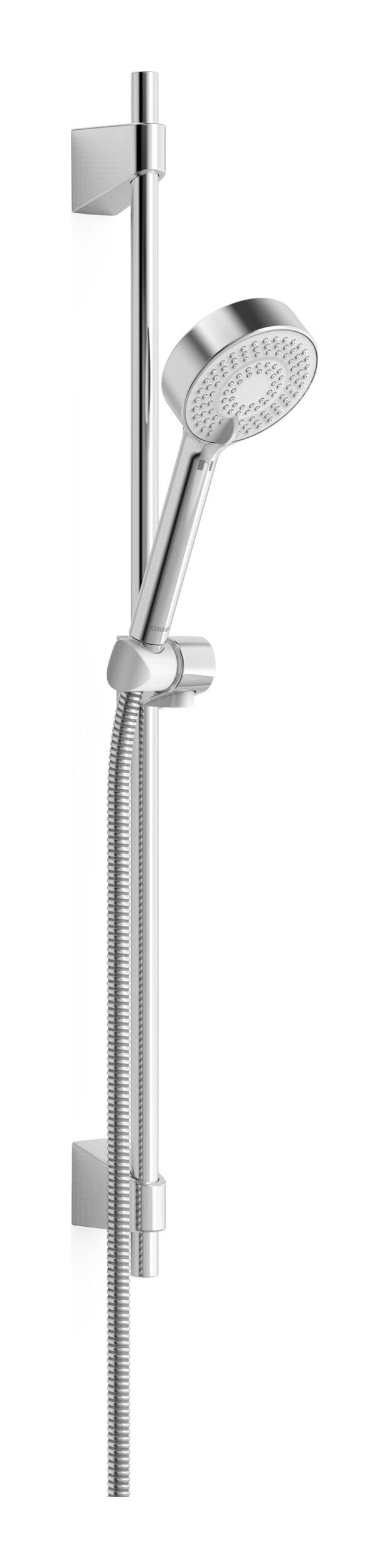 HANSA Stangenbrause-Set Hansabasicjet, 3 Strahlart(en), Wandstangen 650 mm 3-strahlig Brausekopf Ø 95 mm
